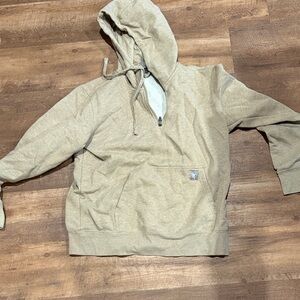 Ariat Men's Tan Zip-Up Hoodie Sweater